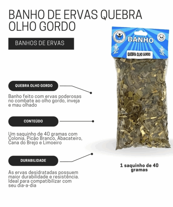 BANHO DE ERVAS OLHO GORDO 40g - Imagem 3